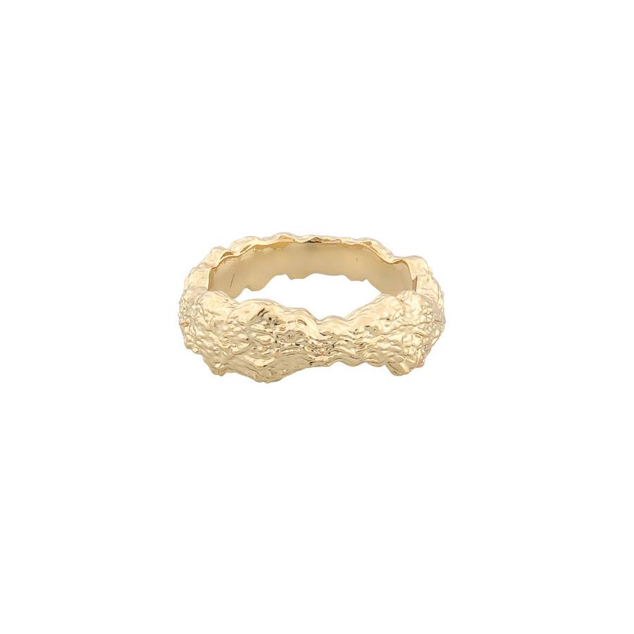 Snö of Sweden Florence Ring Plain Gold Large 18,5 mm