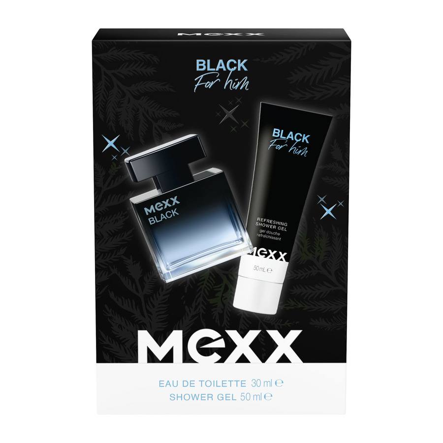 MEXX Black For Him Gift Set