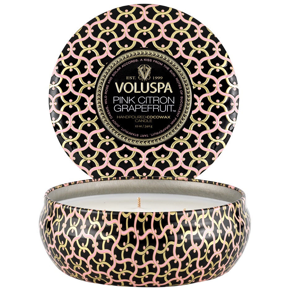 Voluspa 3-Wick Tin Candle Pink Citron Grapefruit - 340 g